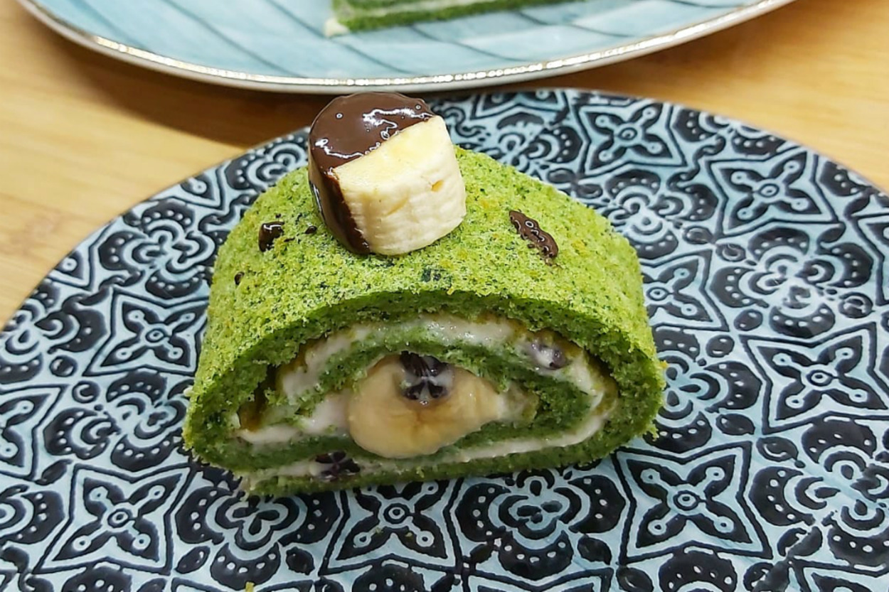 Gıda Boyasına Rakip: Ispanaklı Rulo Pasta