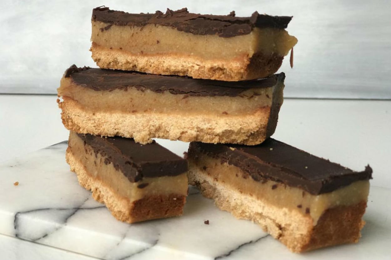 Fit ve Sağlıklı: Çikolata Kaplı Karamelli Bar