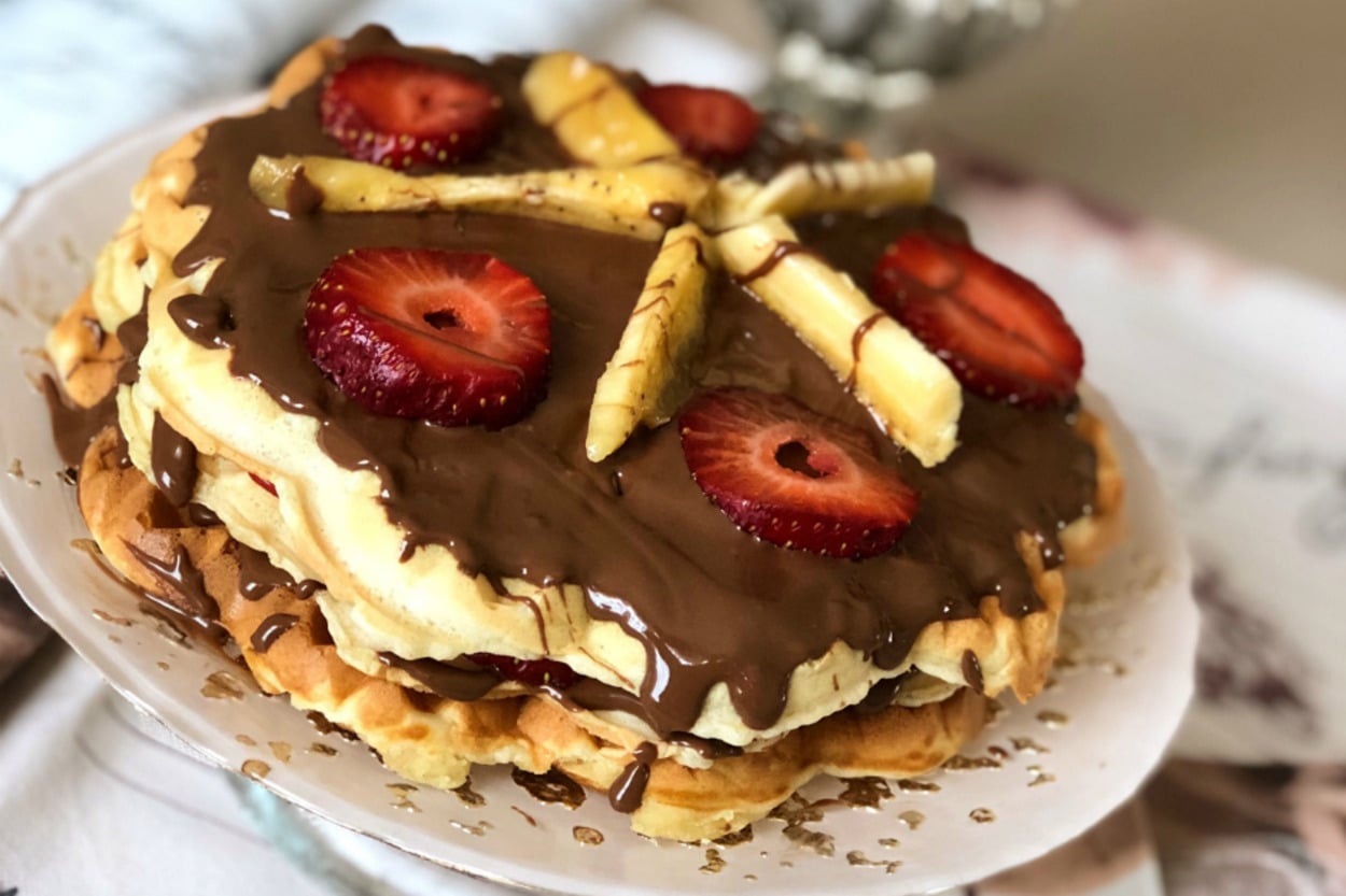 Pratik, Doyurucu ve Farklı: Waffle Pastası