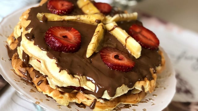 Pratik, Doyurucu ve Farklı: Waffle Pastası