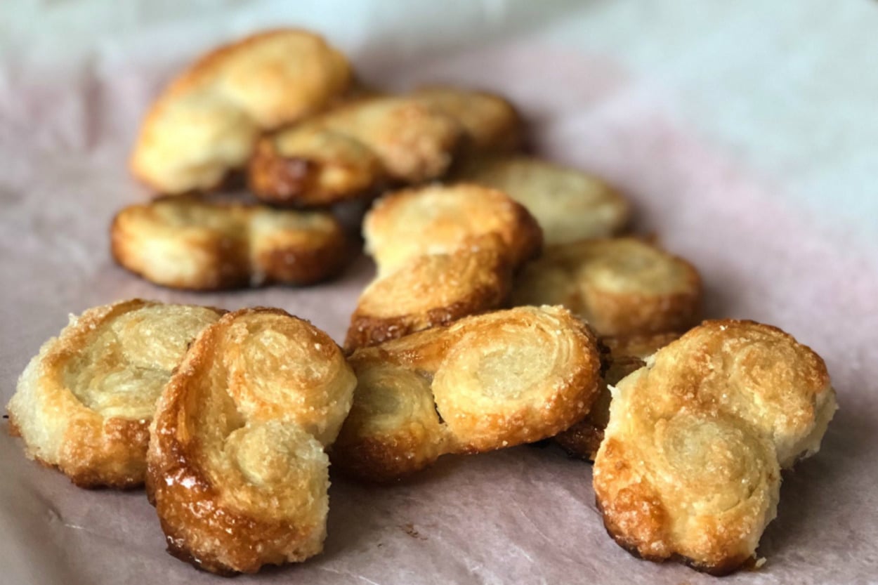 Üç Malzemeli: Kolay Palmier Kurabiye