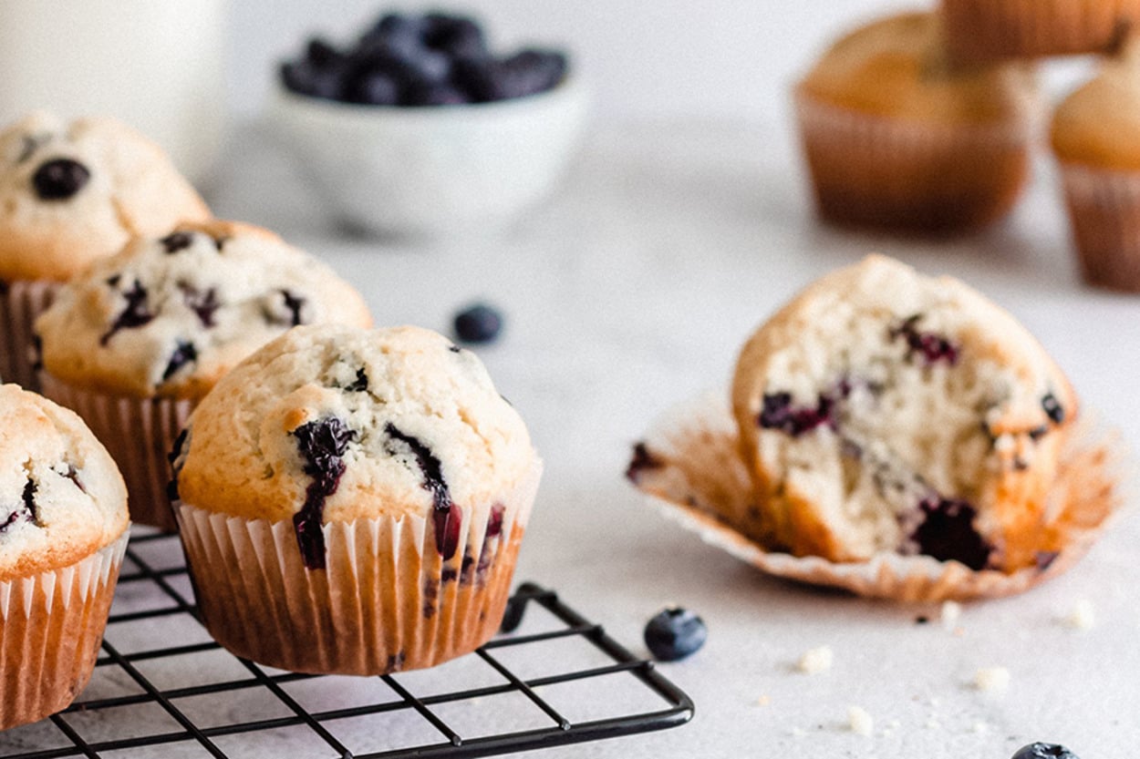 Kahvenin Yanına: Yaban Mersinli Muffin