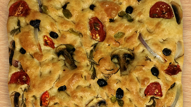 İtalyan Ekmeği: Tam Buğdaylı Focaccia