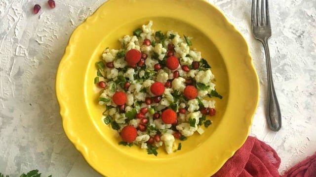 Rengarenk Salata: Karnabahar Tabule