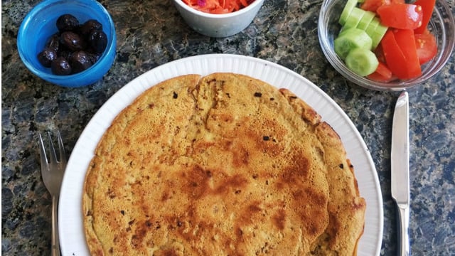 Glutensiz ve Leziz: Nohut Unlu Vegan Omlet