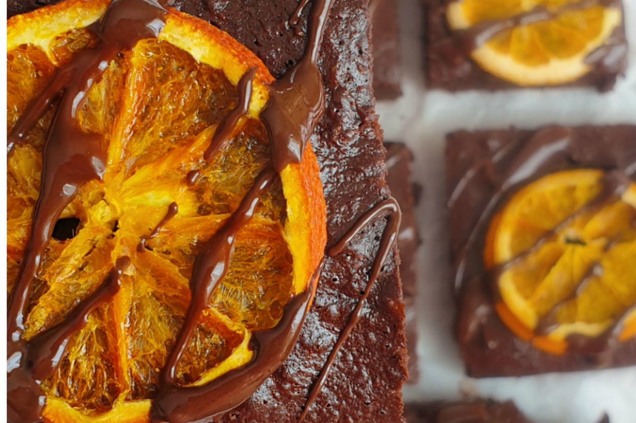 Rafine Şekersiz: Portakallı Brownie