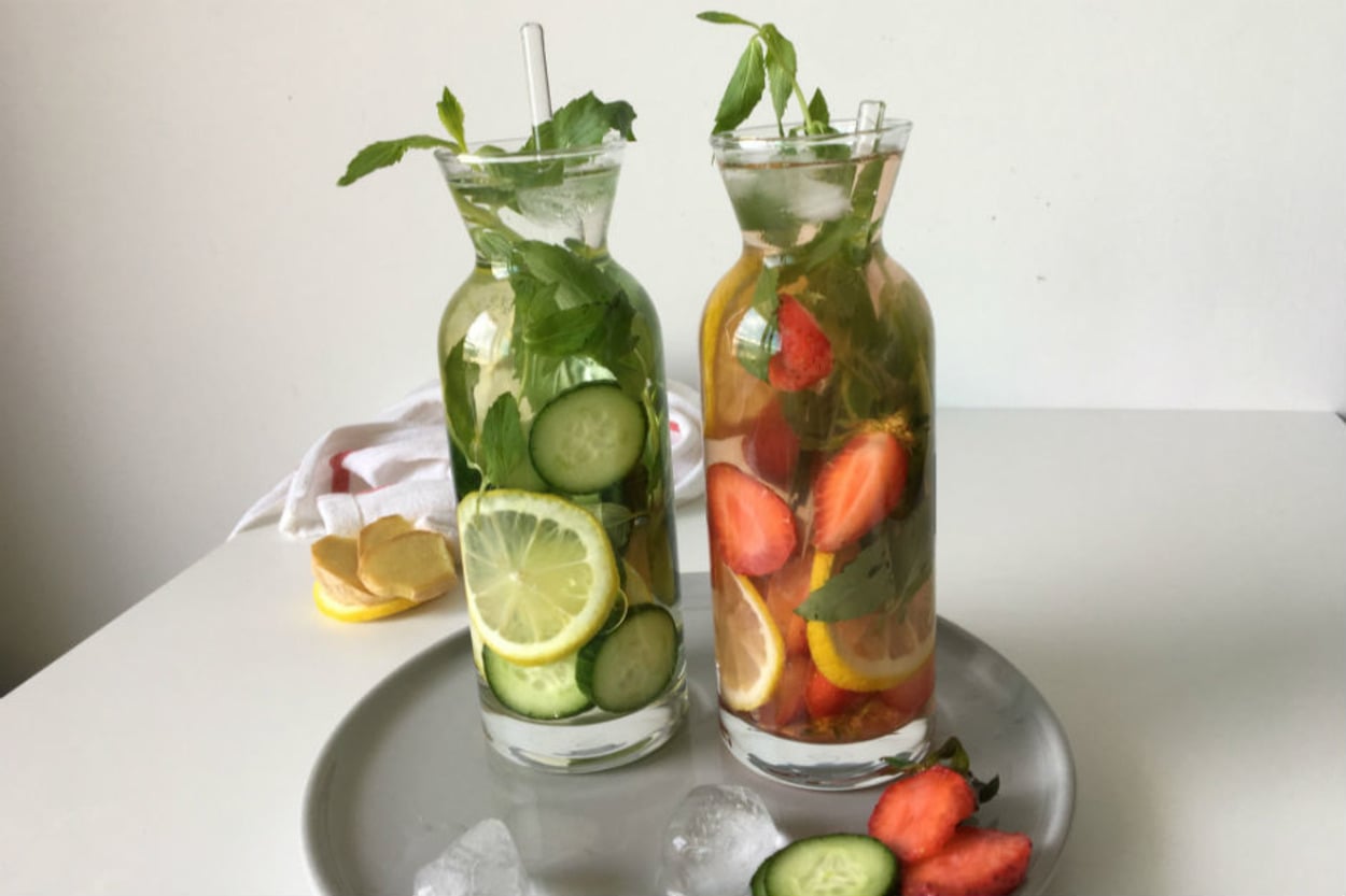 Zencefil, Çilek ve Salatalık: Üç Farklı Aromalı Su
