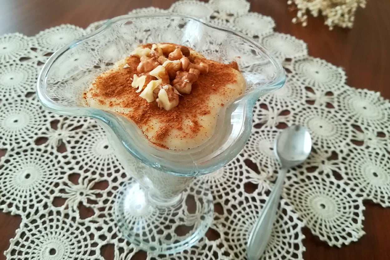 Tek Porsiyonluk: Şekersiz Muzlu Puding