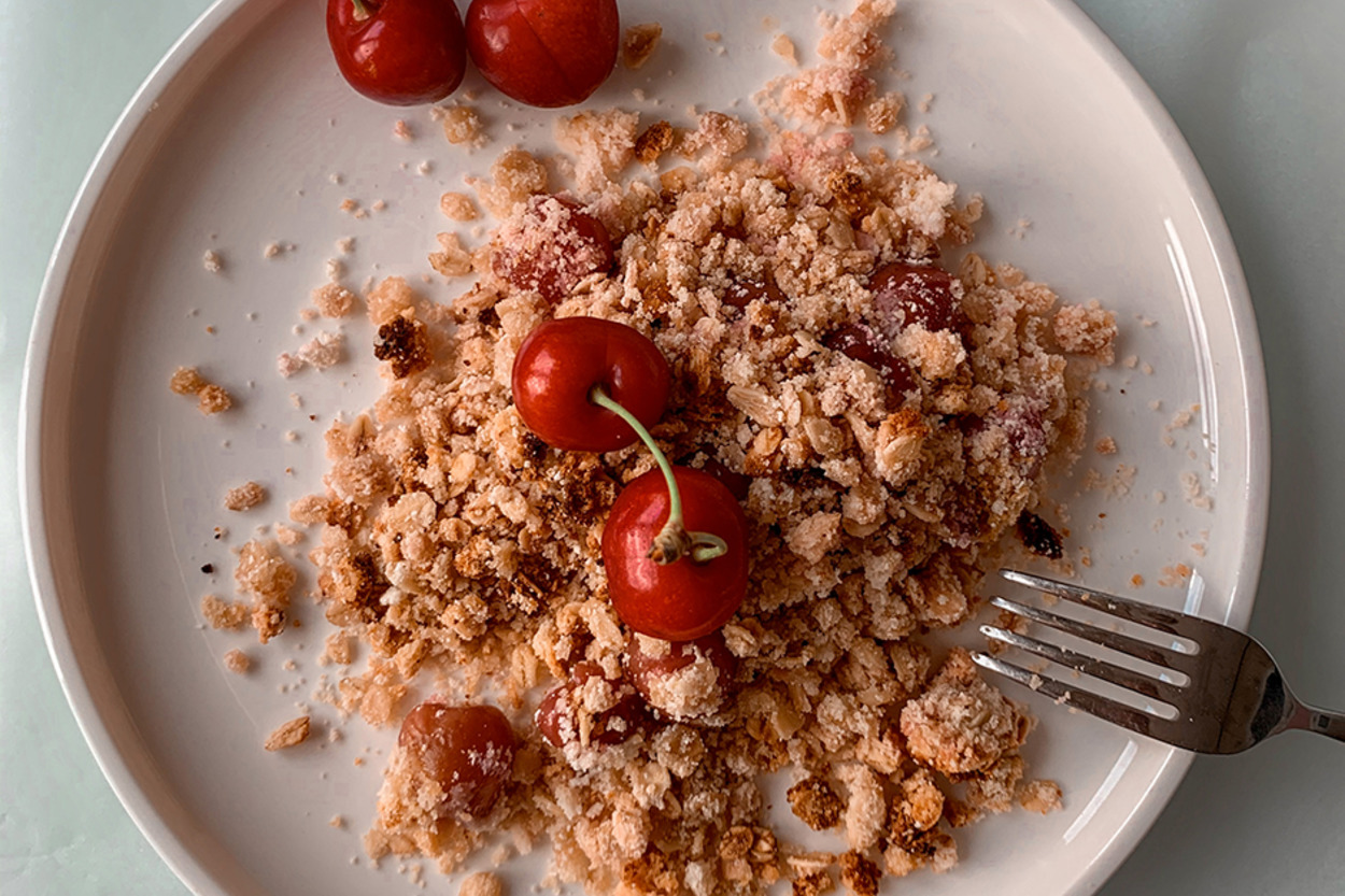 Enfes Uyum: Kirazlı Fit Crumble