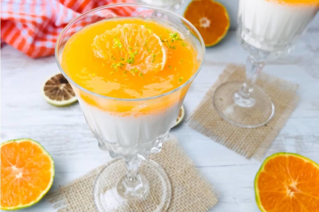 İtalyan Mutfağından: Mandalina Soslu Naneli Panna Cotta