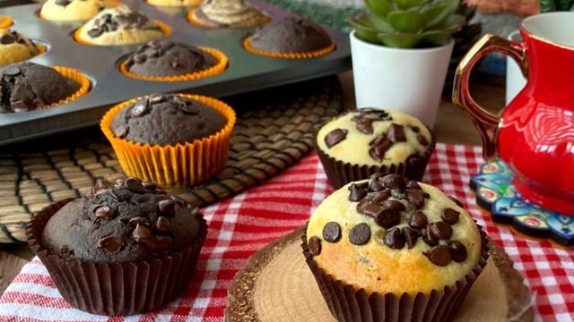 Pamuksu Dokusuyla: Damla Çikolatalı Muffin