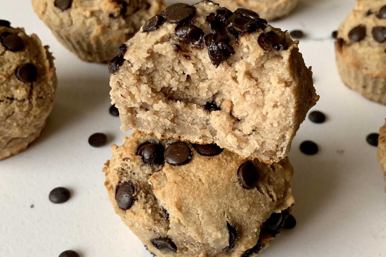 Rafine Şeker İçermeyen: Glutensiz Muzlu Vegan Muffin