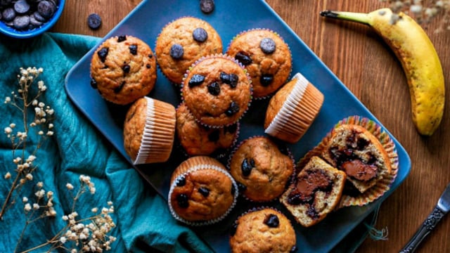 Daha İyisi Yok: Çikolata Dolgulu Muzlu Muffin