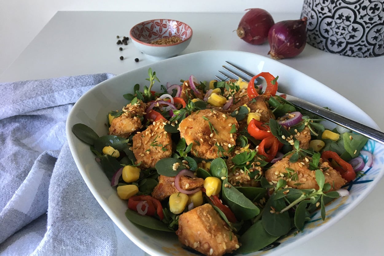 Lezzet ve Aroma Dolu: Sote Tavuklu Semizotu Salata