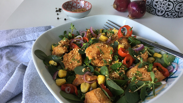 Lezzet ve Aroma Dolu: Sote Tavuklu Semizotu Salata
