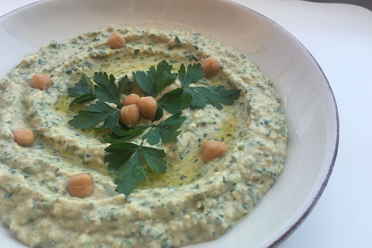 Çok Pratik: Maydanozlu Humus