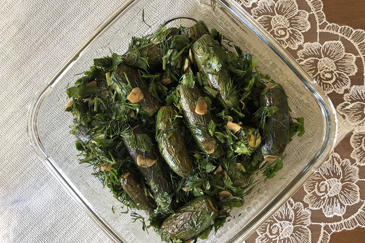 Nar Ekşili Sosuyla: Bebek Kabak