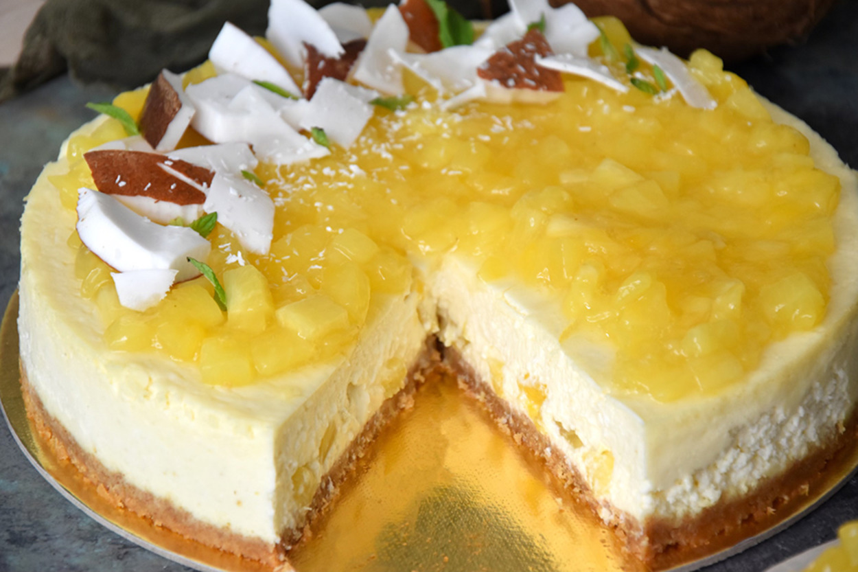 Yazın Vazgeçilmezi Olacak: Hindistan Cevizli Ananaslı Cheesecake