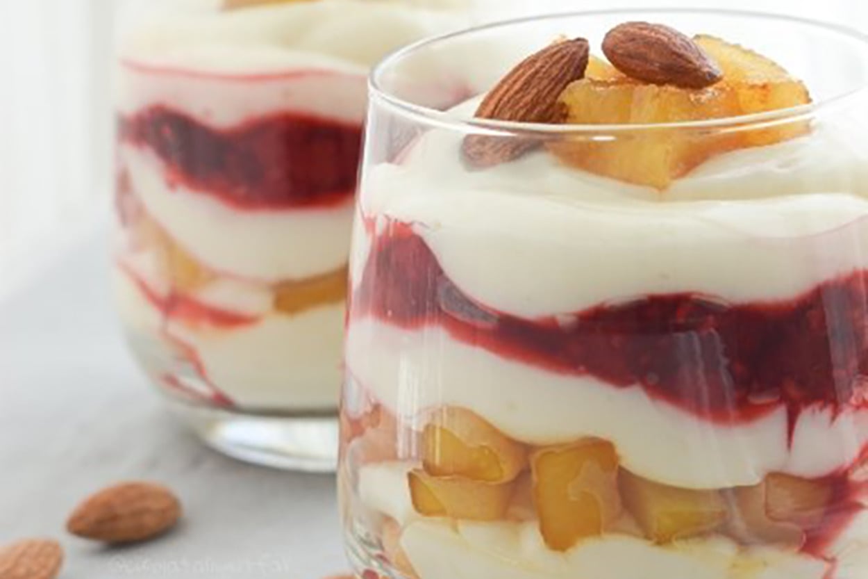 Sarıdan Kırmızıya: Ananas ve Frambuzalı Cup