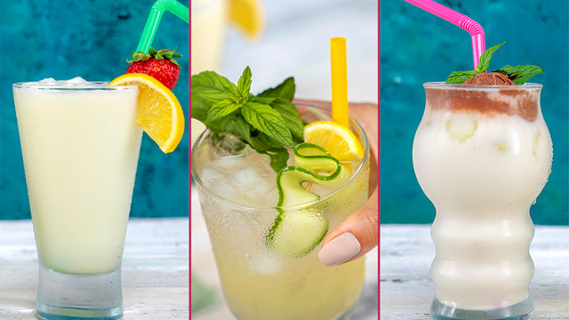 Alkolsüz Kokteyller (Mocktails): Kavun Sütü, Beyaz Limonata, Çengel Güneşi