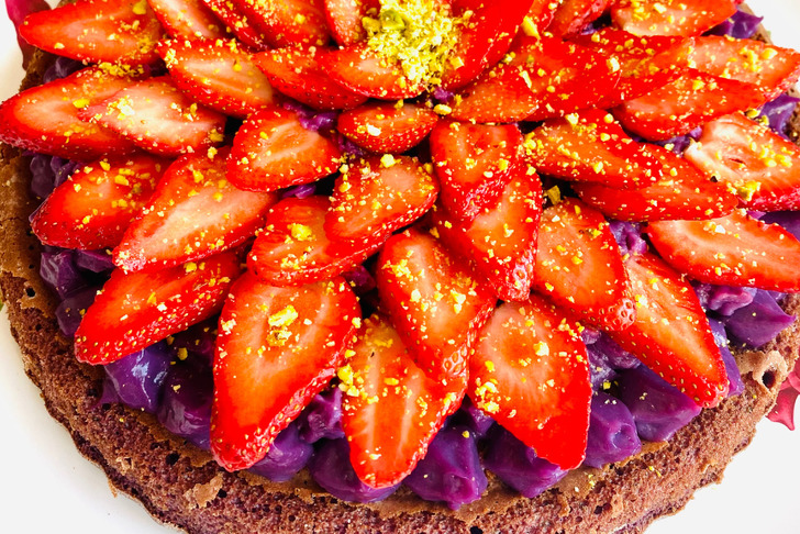 Mor Miksli Tart Kek Tarifi