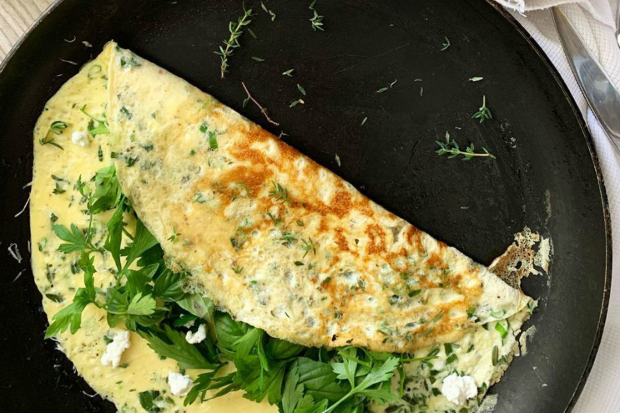 Aroması Bol: Otlu Omlet