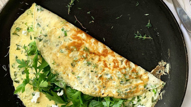 Aroması Bol: Otlu Omlet