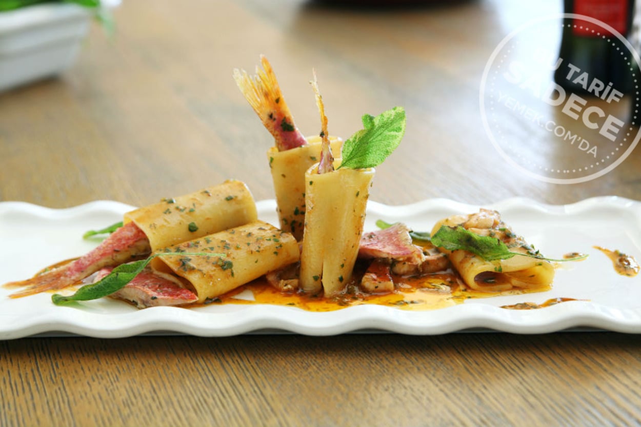 Grand Hyatt 34 Restaurant'tan: Paccheri Makarna ve Barbun Balığı Yahnisi