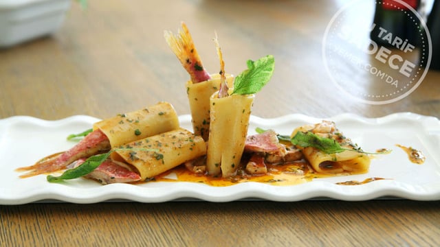 Grand Hyatt 34 Restaurant'tan: Paccheri Makarna ve Barbun Balığı Yahnisi