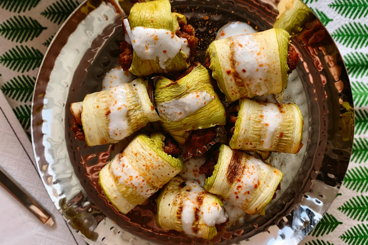 Şık Sunumlu: Kabak Sarma