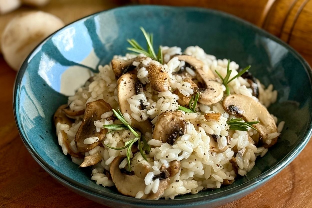 İtalya'dan Geldi: Mantarlı Risotto