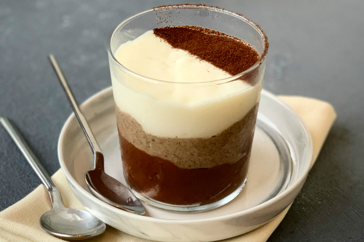 Kat Kat Lezzet: Türk Kahveli 3 Renkli Puding