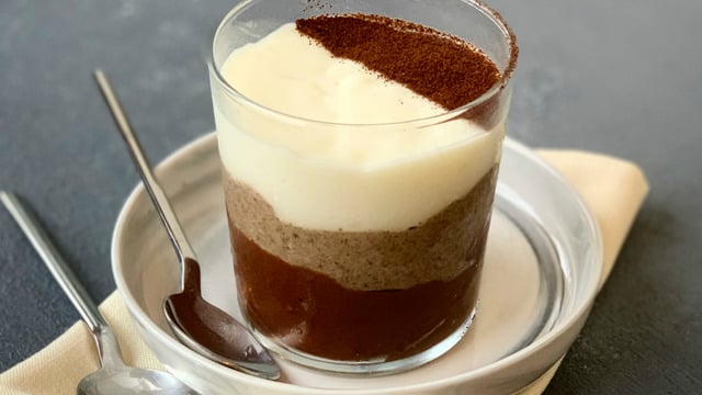 Kat Kat Lezzet: Türk Kahveli 3 Renkli Puding
