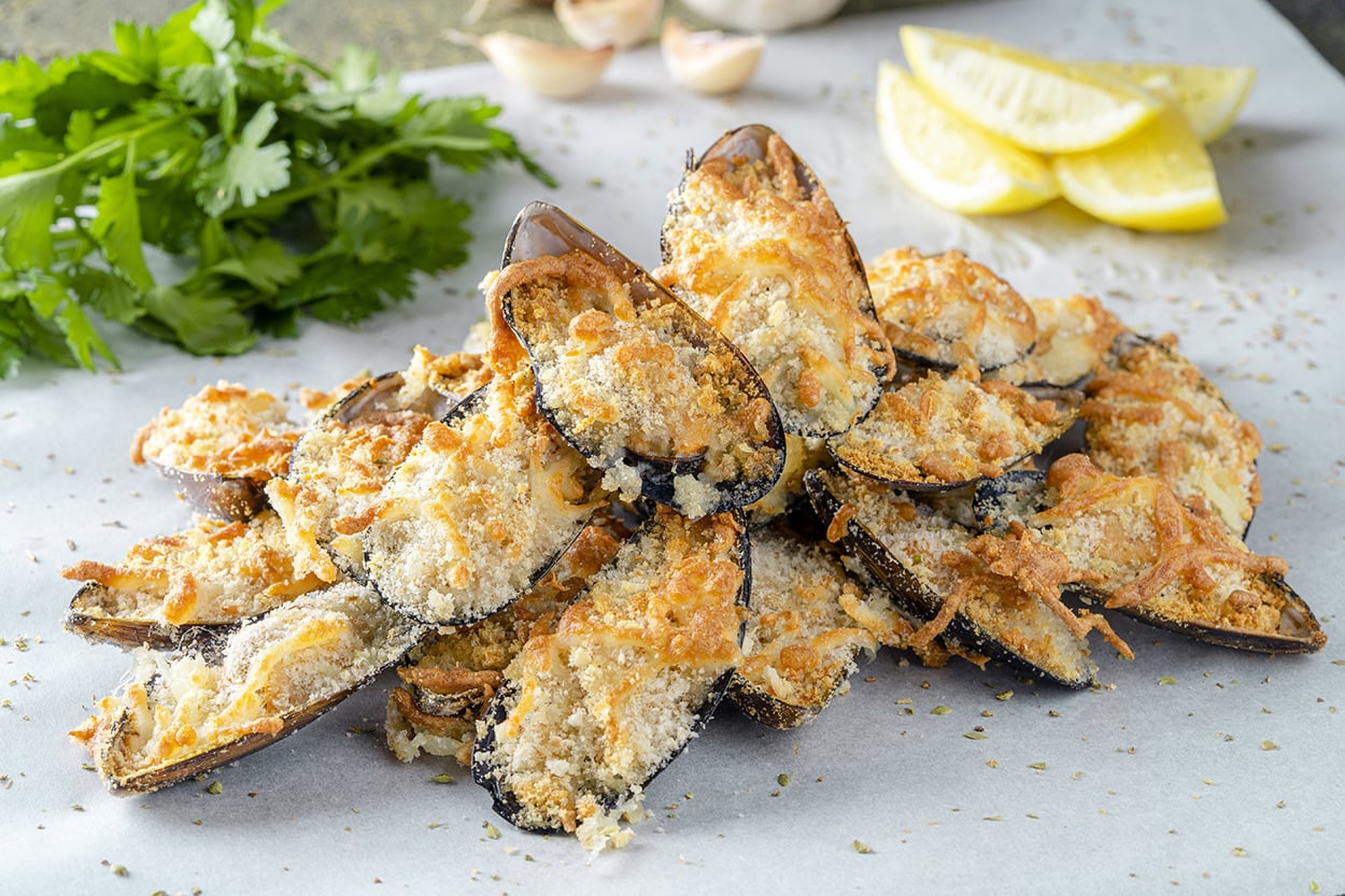 Taze Midyelerle: Lightfry'da Sarımsaklı Kıtır Dolma