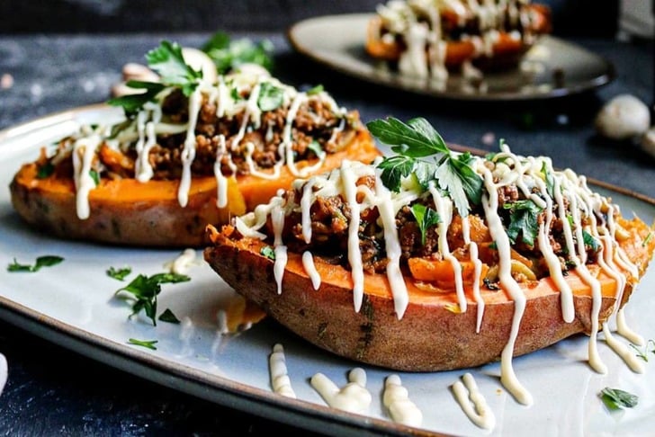 Mantarlı Tatlı Patates Tarifi