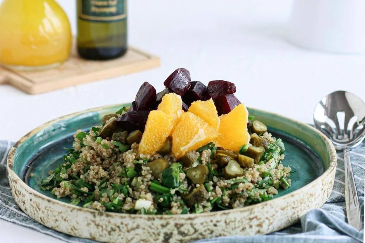 Çok Doyurucu: Pancarlı Portakallı Kinoa Salatası