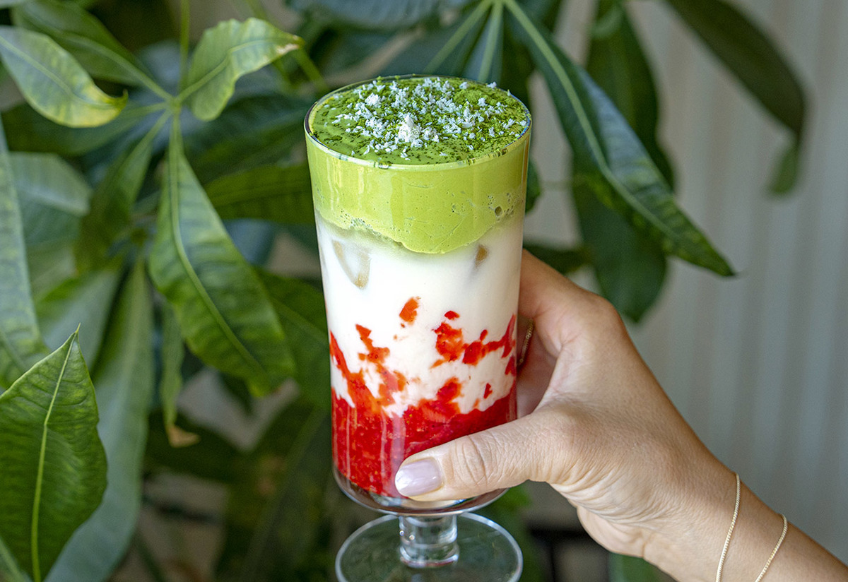 Popüler İçecek: Çilekli Matcha Latte Tarifi