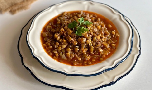 Proteini Bol: Kıymalı Yeşil Mercimek Yemeği