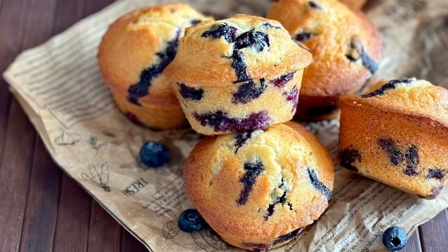 Yumuşacık: Glutensiz Yaban Mersinli Muffin