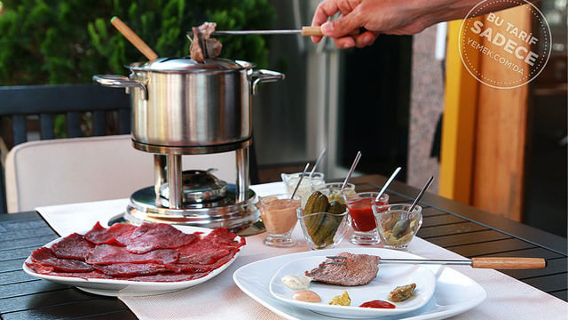 Crepe & Fondue’den: Et Fondü