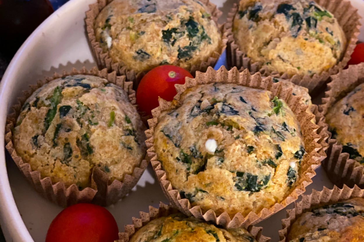 Tuzlu Sevenler Buraya: Ispanaklı Tuzlu Muffin