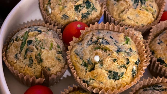 Tuzlu Sevenler Buraya: Ispanaklı Tuzlu Muffin