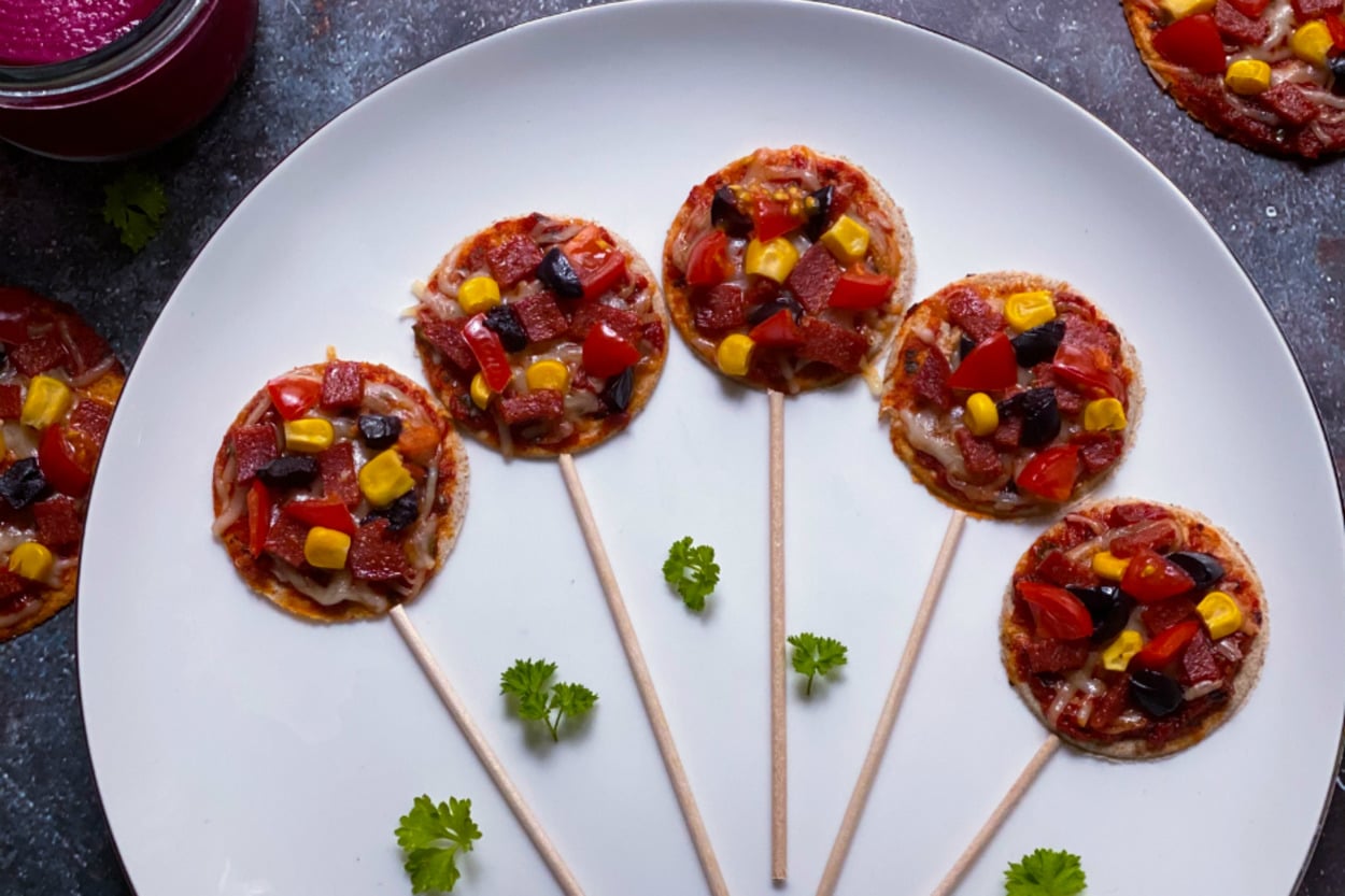 Diyet Dostu: Pizza Lolipopları