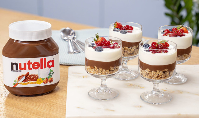 Hemen Hazır: Nutella'lı Yoğurt ve Müsli Parfeleri