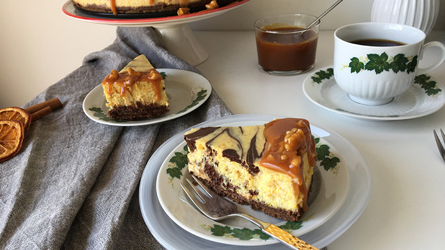 Enfes Uyumuyla: Bal Kabaklı Çikolatalı Cheesecake