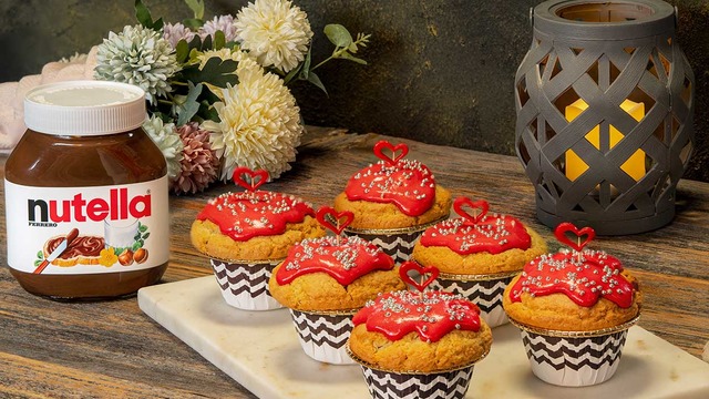 En Güzel Hediye: Nutella’lı Sevgililer Günü Cupcakeleri