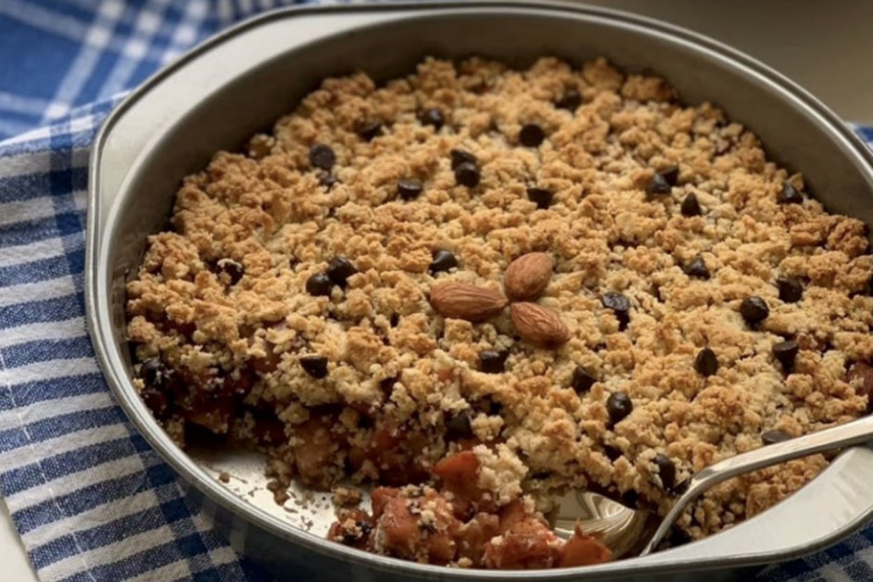 Tatlı İhtiyacını Giderecek: Elmalı Fit Crumble