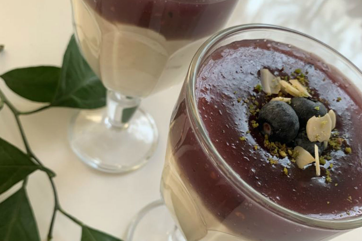 Tadı Aroma Dolu: Yaban Mersinli Muhallebi