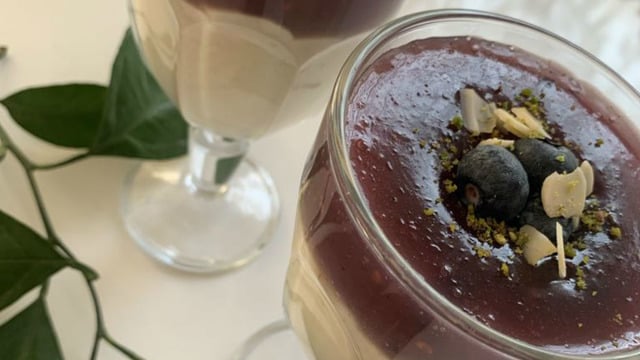 Tadı Aroma Dolu: Yaban Mersinli Muhallebi