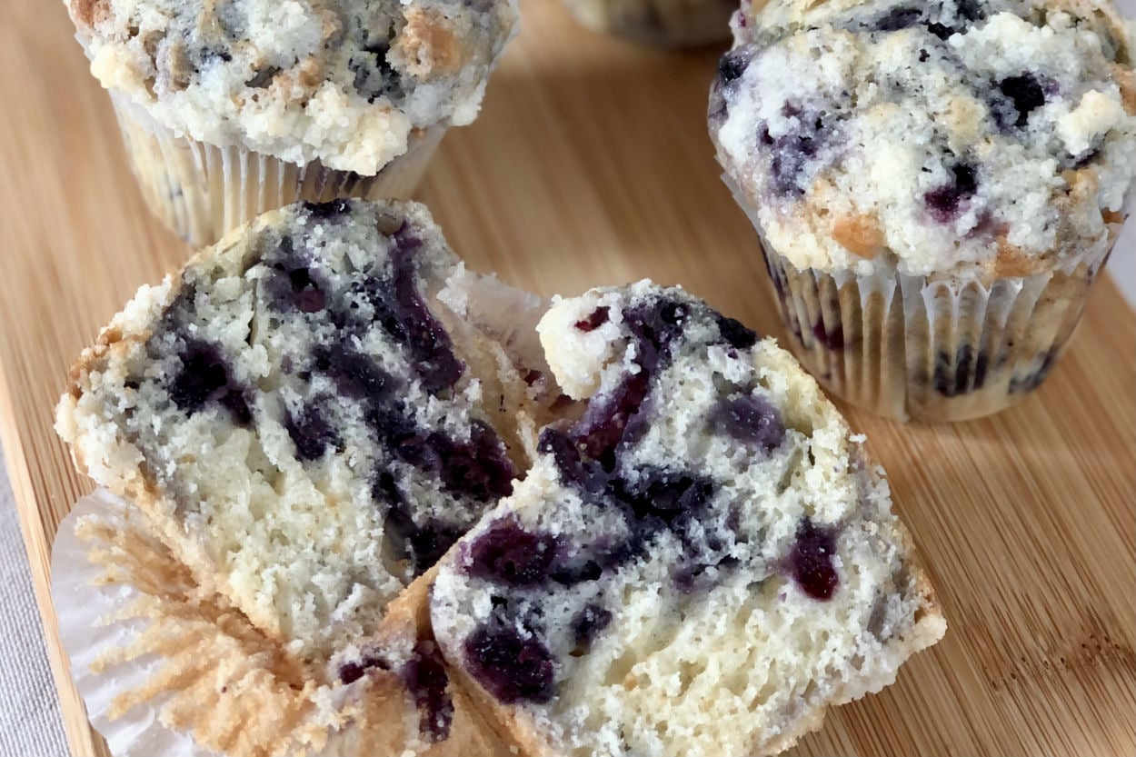 Yumuşacık Dokusuyla: Yaban Mersinli Muffin